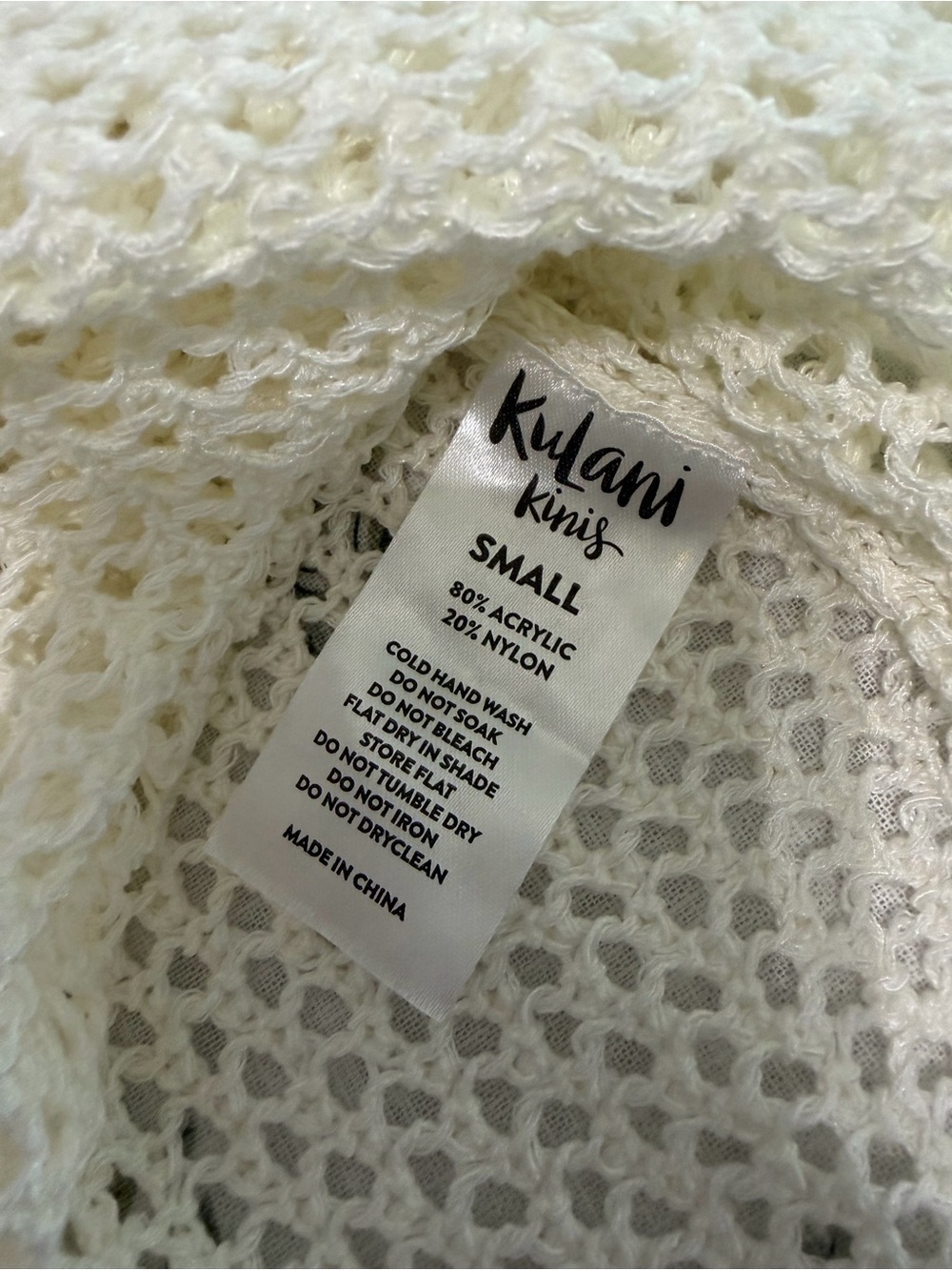 Kulani Kinis Crochet V-neck Maxi Dress in Ivory-Small - Picture 5 of 7